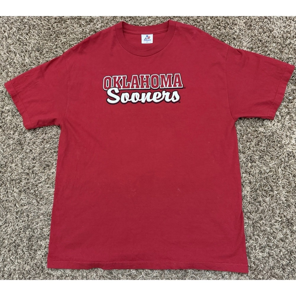 Vintage Tri Lake Sportswear  Oklahoma Sooners Red T-Shirt Mens Size XL
